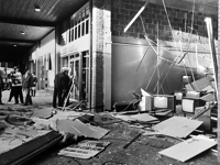 When an explosion rocked the centre of Newton Abbot