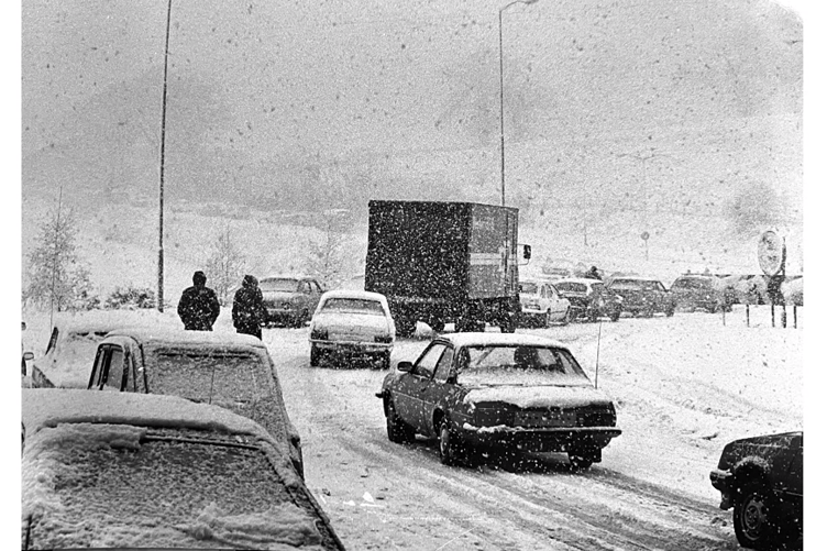 Snow go - shades of Siberia on the approaches to Newton Abbot