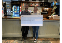 Charity benefits from Exminster pub's support