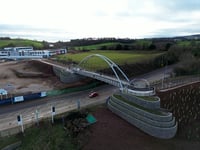 New footbridge opens over main road 