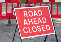 Road will be closed for highways work tonight 