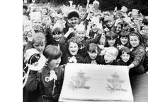 Coombeshead School celebrating Brownies' 75th anniversary in 1989