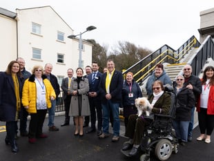 New footbridge with lifts boosts station accessibility