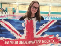 Hold your breath. Lily-Mae is making waves under water
