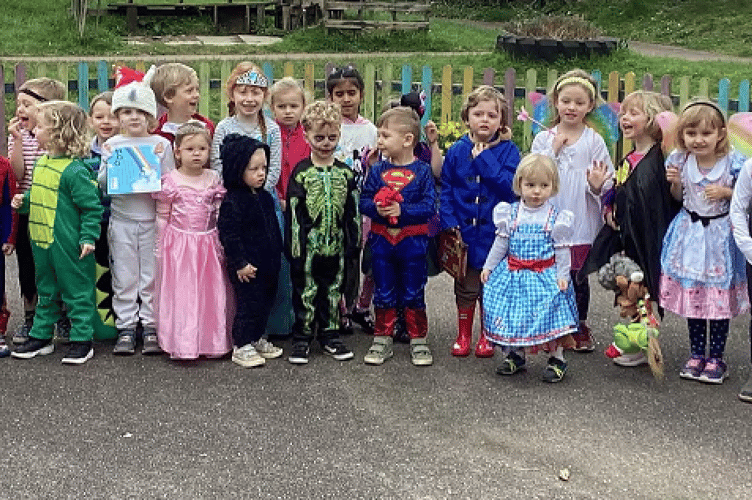 Pupils at Morteonhampstead School