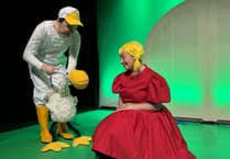 Artist's Goose character adapted for stage show 