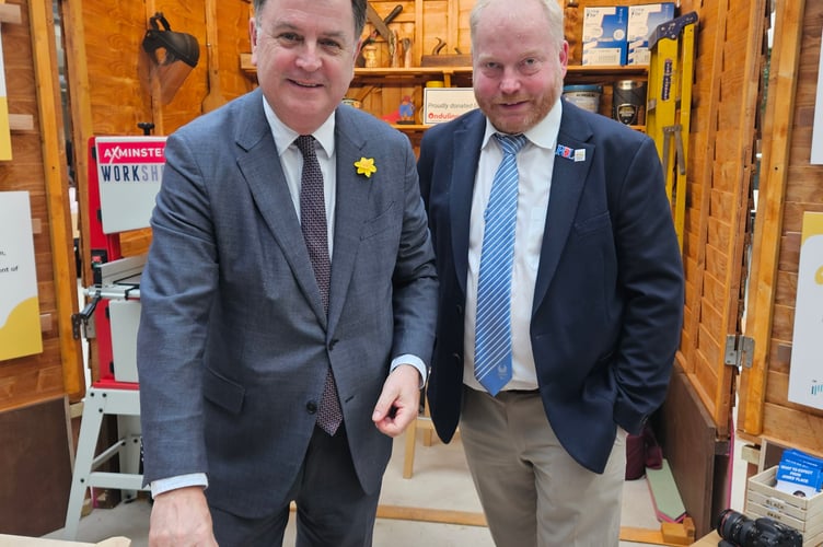 Mel Stride MP at the Men's Shed in Parliament 
