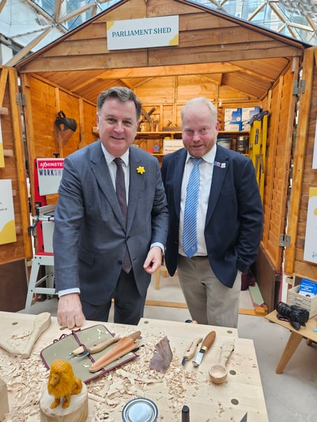 Mel Stride MP at the Men's Shed in Parliament 