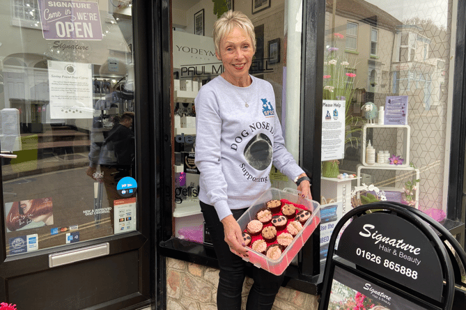 Chrissy Marks of Signature Hair in Dawlish is once again raising money for Saving Pound Dogs Cyprus (SPDC)