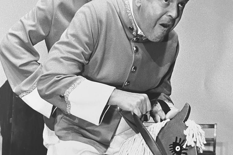 October 1995. Dawlish Rep were presenting Ten Times Table at the Shaftesbury Theatre in the town.  Tally Ho! from Douglas Gray as Ray and Brian Doyle as Donald.