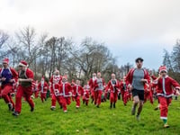 Charities benefit from Santa Run 