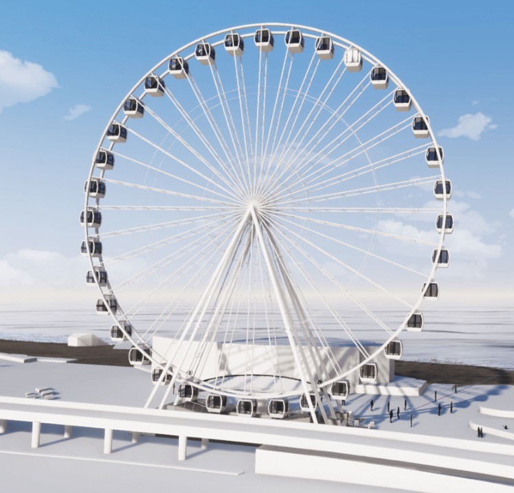 An observation wheel.