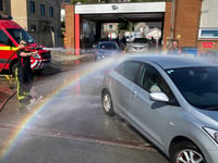Firefighter's charity car wash raises record amount 