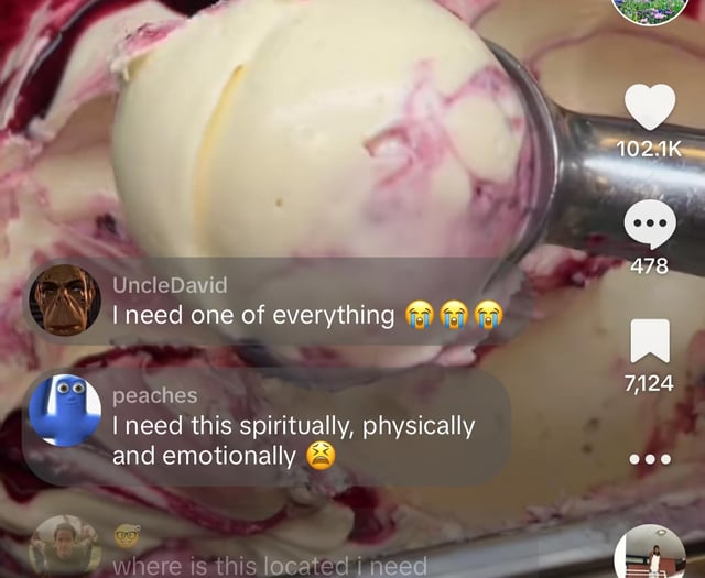 Ice cream scores viral 'scoop' 