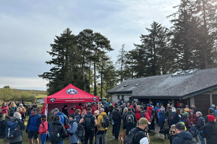 Amassing at the starting point were more than 200 hundred walkers