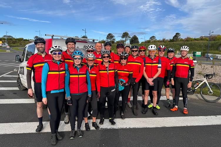 First club group in Brittany, Mid-Devon cycling