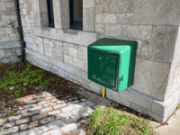 Gas box installed to theatre without permission 