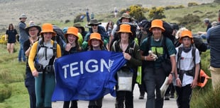 Students recovering after completing Ten Tors 
