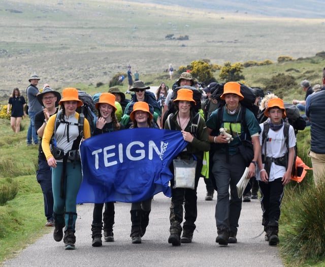 Students recovering after completing Ten Tors 