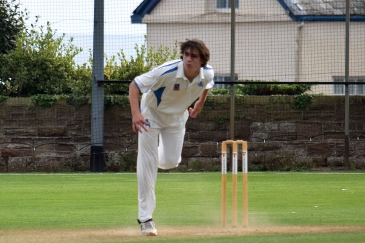 Heathcoat's Joe Hancock who helped derail the Bovey Tracey batters.