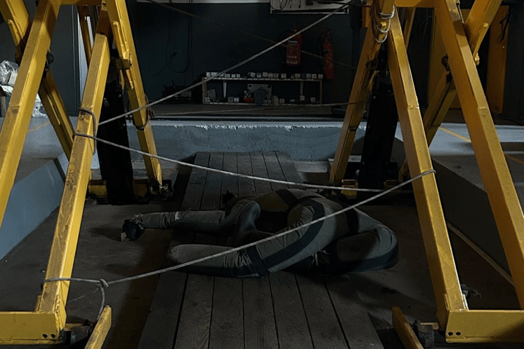 Dawlish Fire Station training at Marine garage