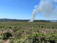 Firefighters put out fire at Devon beauty spot
