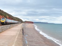 Stone thrown through train window injures woman