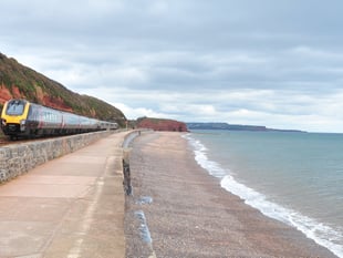 Stone thrown through train window injures woman