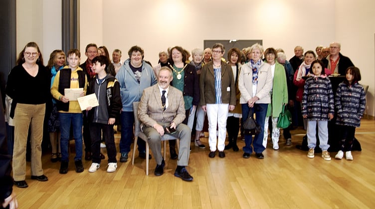 Dawlish Twinning Association with their French partners at a reception
