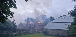 In Pictures: South Tawton house fire where roof collapsed 