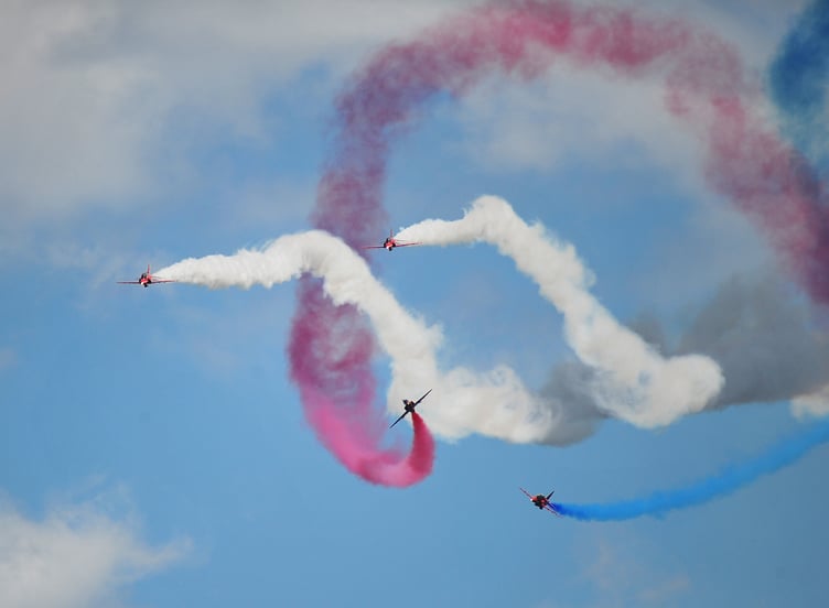 Teignmouth Air Show. Red Arrows