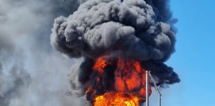 Dramatic images of Heathfield fire