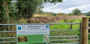 Restoration work to historic lake at Stover begins 