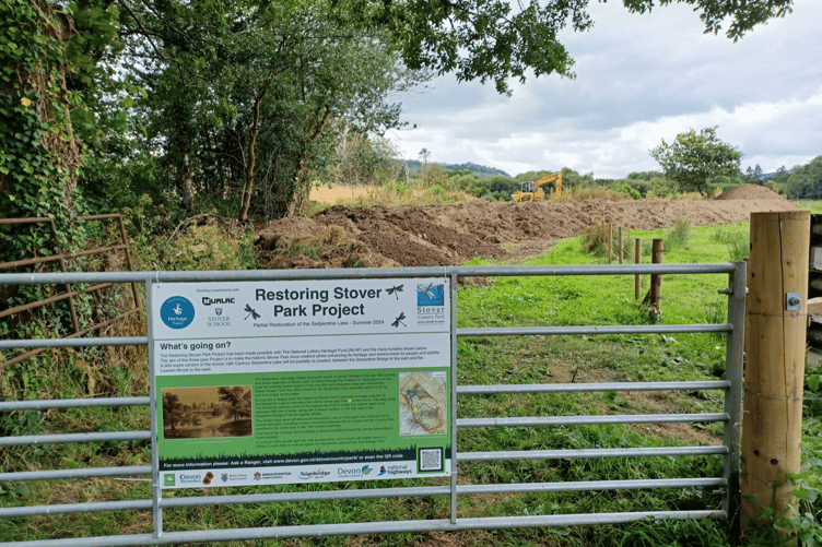 Restoration work to former Serpentine lake at Stover begins
