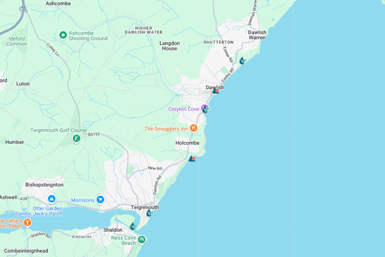 Sewage alert at Dawlish Town and Teignmouth Holcombe beaches on 09/09/24