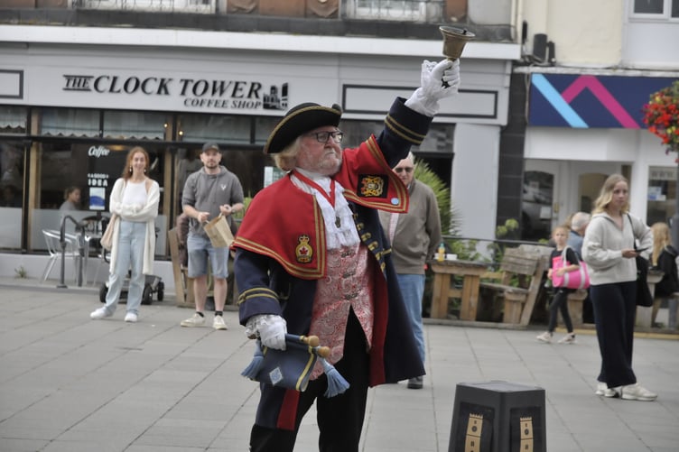 Kingsbridge town crier Roger Pinder