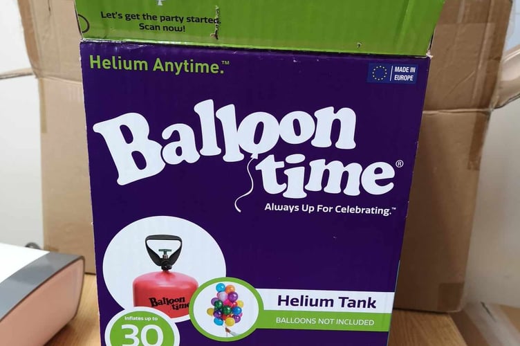 The box Baloo was found sellotaped inside.