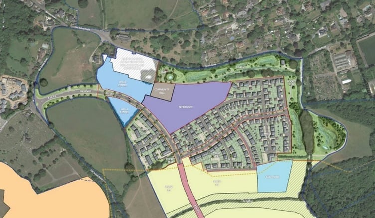 Wolborough Barton site. Image Teignbridge Council