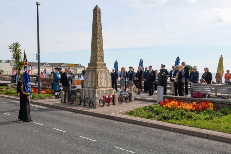 Battle of Britiain Commemoration at Teignmouth War Memorial