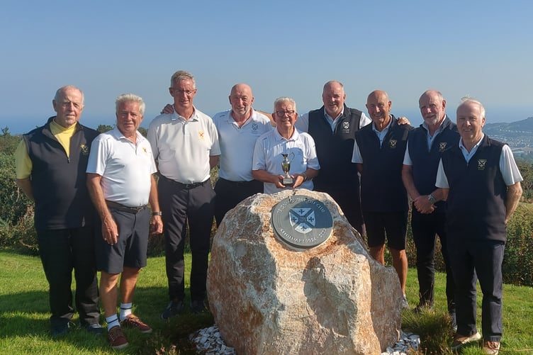 Teignmouth Seniors' Jamboree-winning team