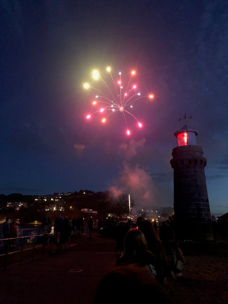 Fireworks at The Point in Teignmouth