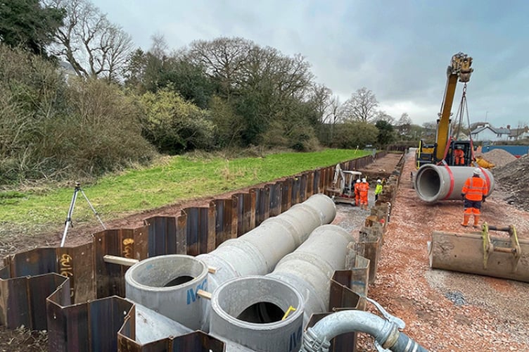 A separate drainage system for rainwater is in the pipeline for Dawlish