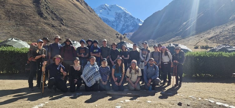 Coombeshead Academy students on their four week trip to Peru.