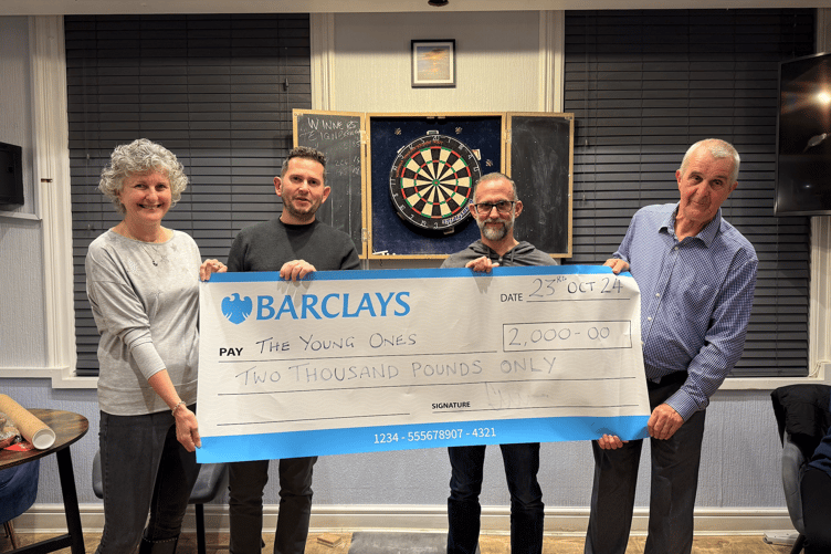 Lia Tucker of The Young Ones, Chris Hall, owner of Dart & Partners, Paul Hodgson of Dart & Partners and John Pearce