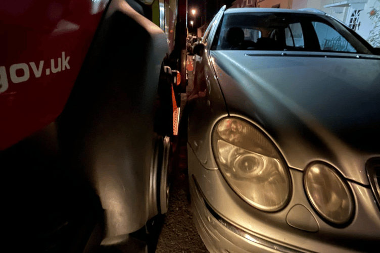 Bovey Tracey Fire Station issue reminder for people to be considerate while parking