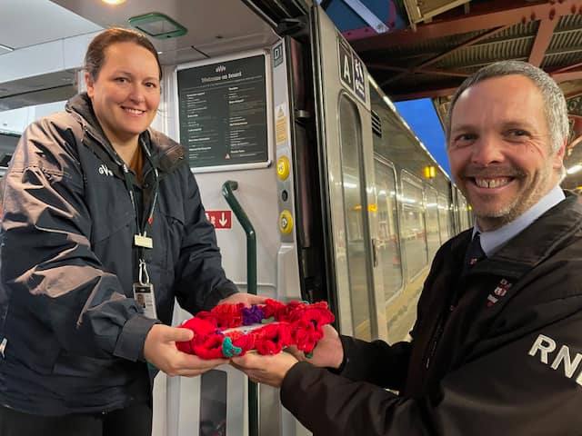 Poppies taken to Paddington for special Remembrance Day service