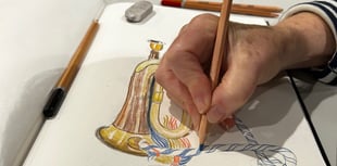 Twilight sketching at the museum