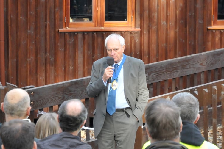 Former leader of Devon County Council, Cllr John Hart, formally opened the visitors centre