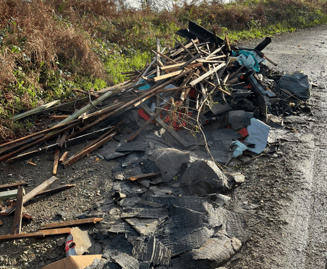 Anger at fly-tipping near Canonteign Forest 