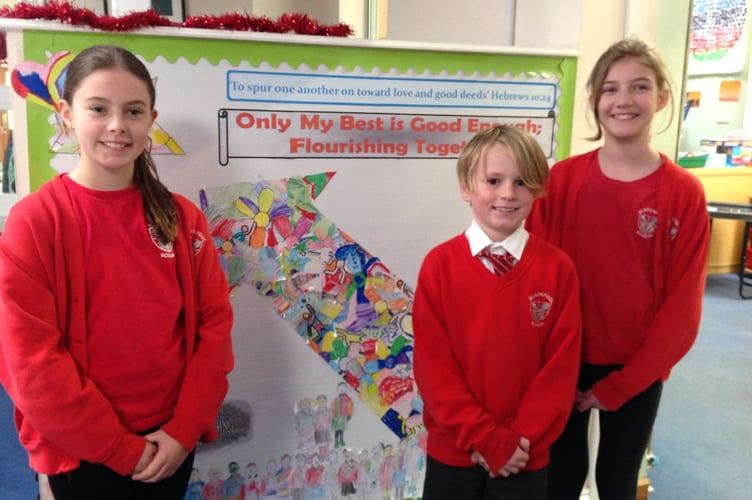 Pupils at Blackpool CE primary school in Liverton. 